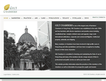 Tablet Screenshot of giltchambers.com
